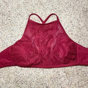 Lace Halter Bikini Top